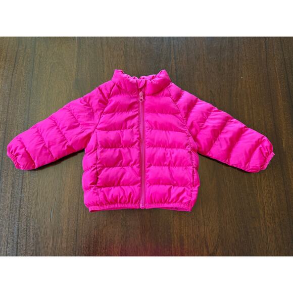 Girls Wonder Nation Lightweight Puffer Jacket Size 12 Months - Picture 1 of 9